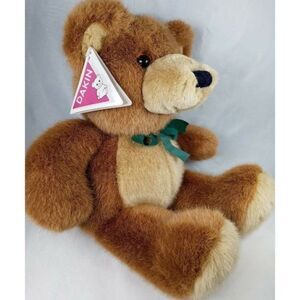 Dakin 1993 BO BEAR TEDDY W/ GREEN BOW 10" Plush STUFFED ANIMAL Toy NEW Vintage‎